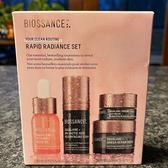 Biossance Your Clean Routine Rapid Radiance treat, exfoliate moisturize lock in - Picture 5 of 6